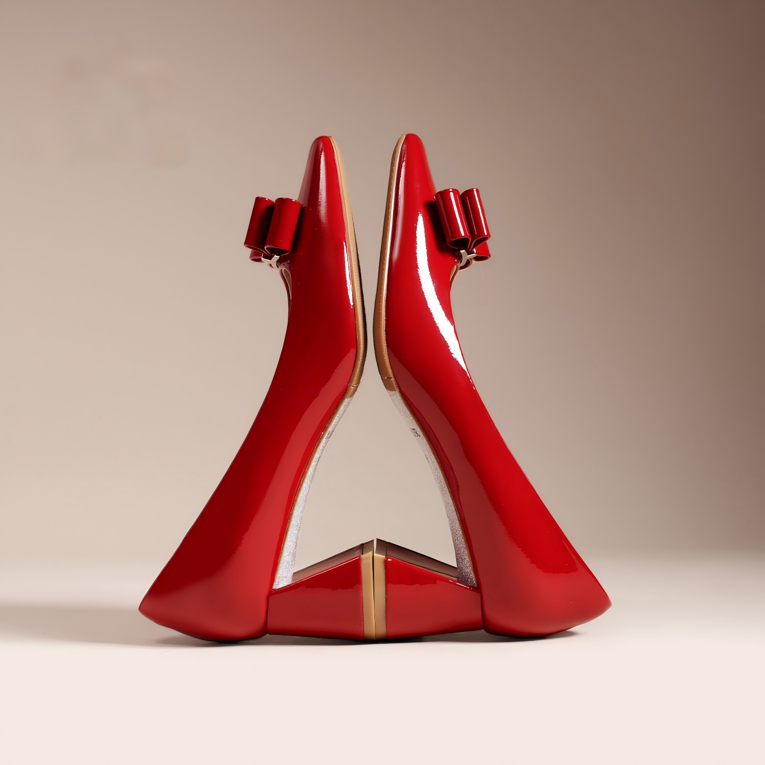 Classic Red Block Heel Shoes for Office & Daily Wear
