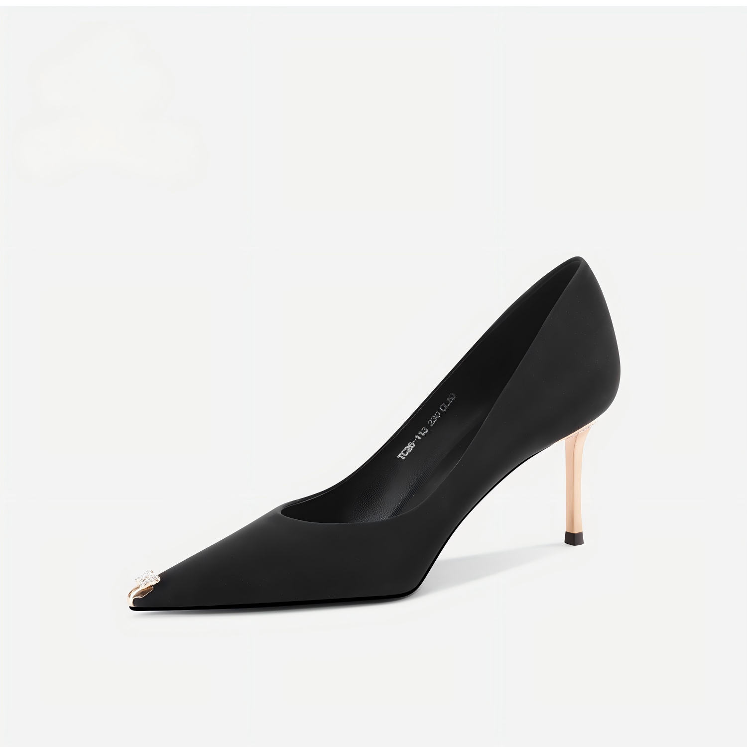Soft Satin Lambskin Black Heels for Office & Evening Wear