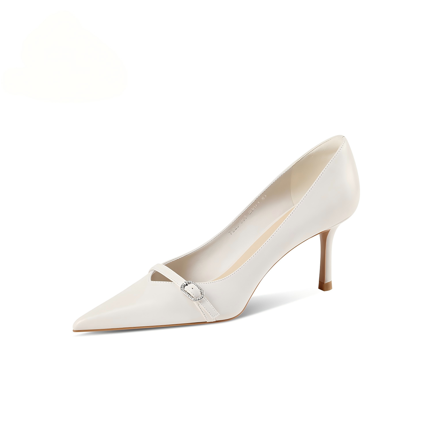 Women’s White Lambskin High Heels – Comfortable & Classic