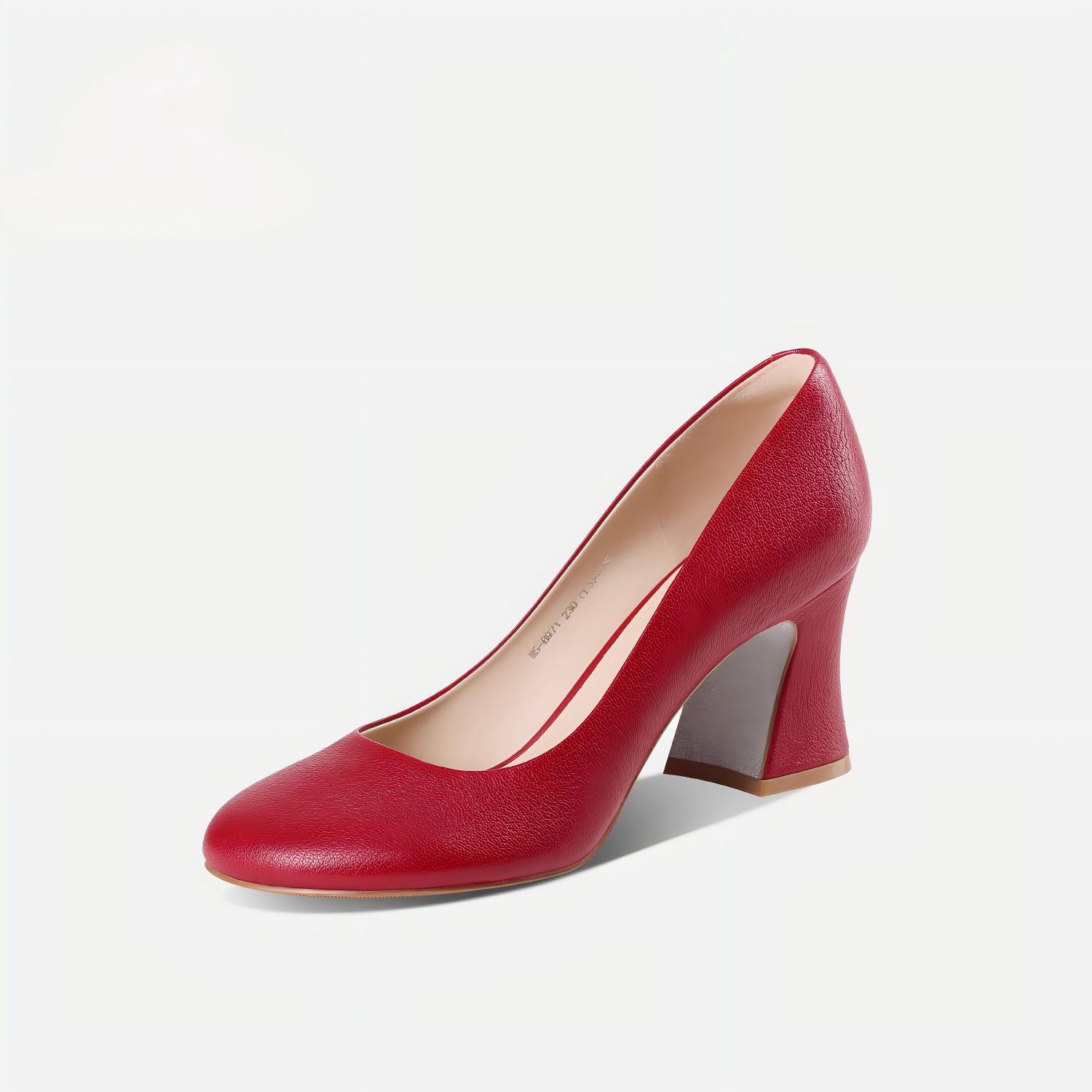 Soft Red Lambskin Heels with Stable