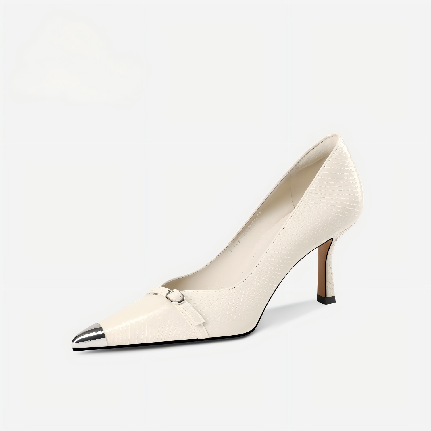 Mary Jane pumps with metal toe cap