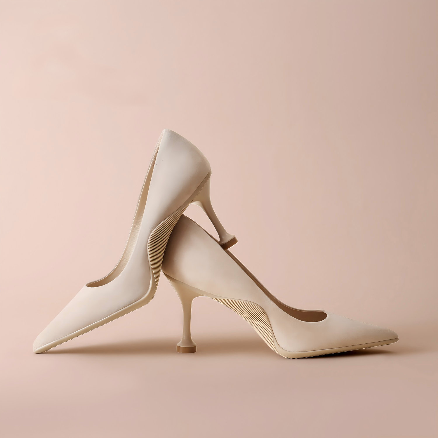 Nude Pointed Toe Stilettos