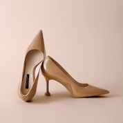Classic Brown Stiletto Heels with Pointed Toe for Party & Office