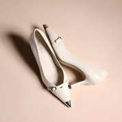 Mary Jane pumps with metal toe cap