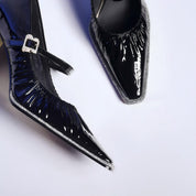 Black Patent Leather Mary Jane High Heels