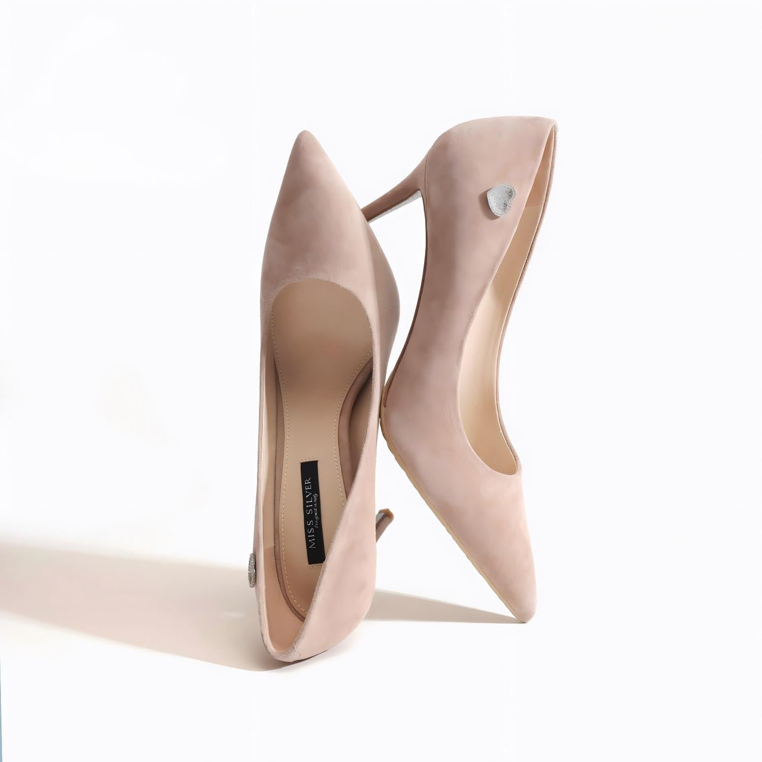 Light Mocha Suede Pointed-Toe Stiletto Pumps