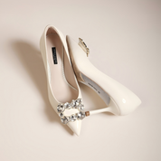Classic Patent Leather Low Heel Pumps | Comfortable & Stylish