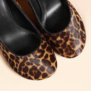 Chic Leopard Print High Heels with Comfortable Block Heel