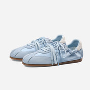 Satin & Suede Ballet-Inspired Sneakers