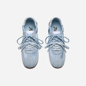 Satin & Suede Ballet-Inspired Sneakers