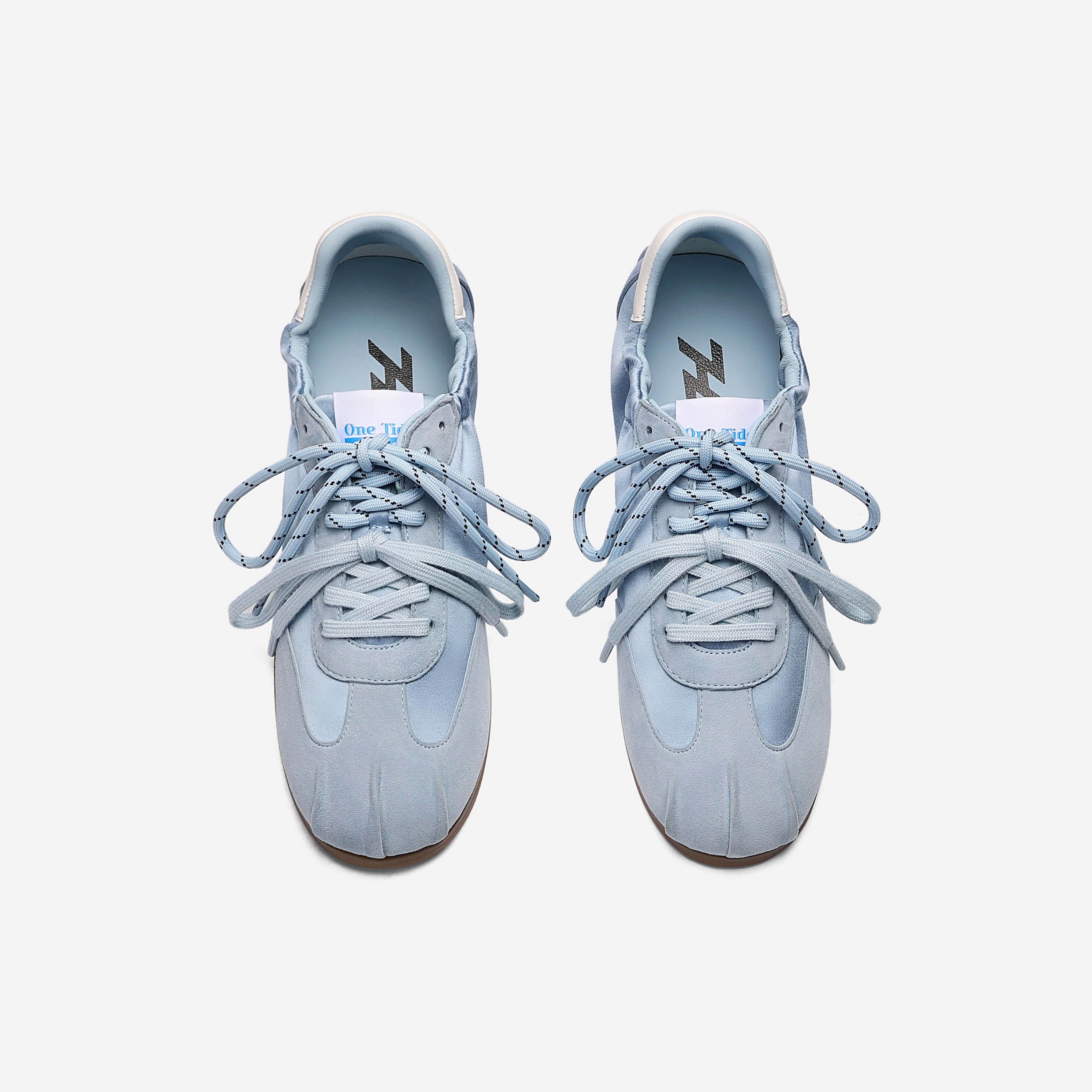 Satin & Suede Ballet-Inspired Sneakers